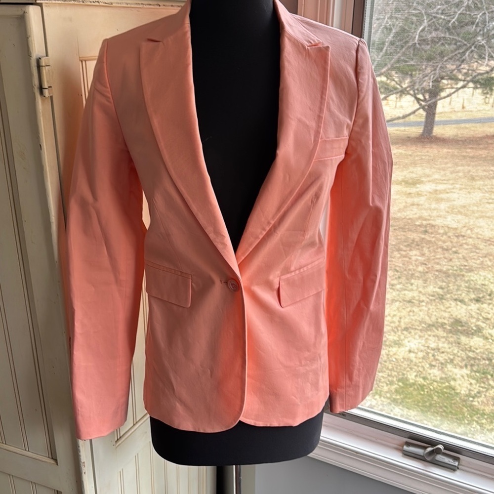 BODY By Victoria Women's Chic Peachy One‎ Button Closure Lined Blazer